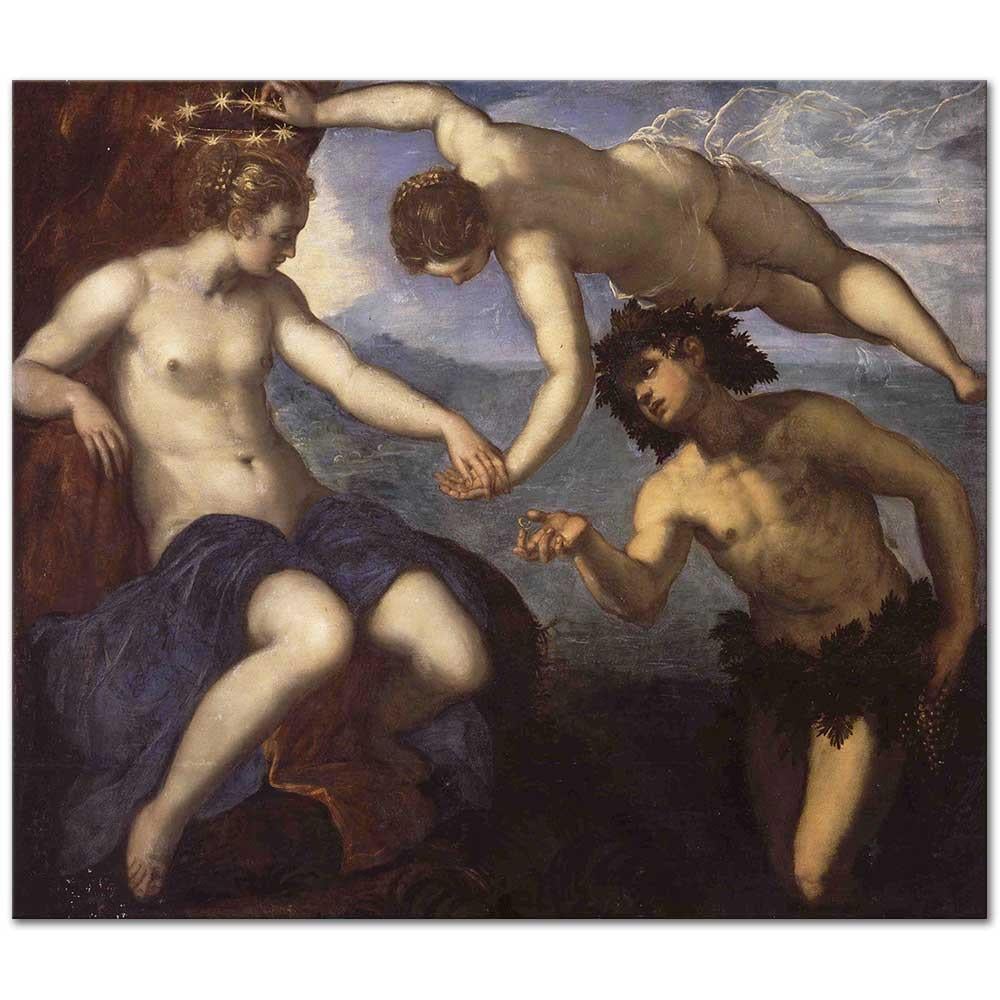 Bacchus and Ariadne by Jacopo Tintoretto as Art Print