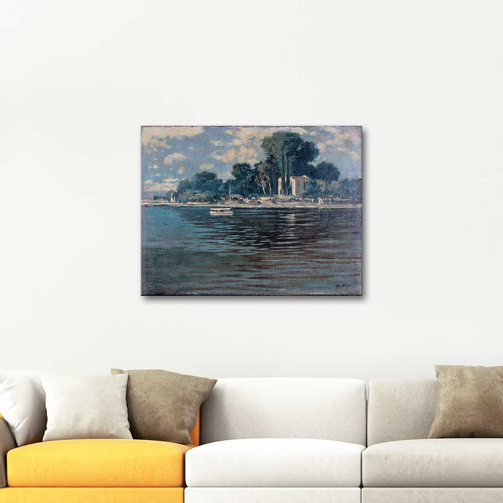 Bahriyeli Ismail Hakki The Beach Landscape Art Print
