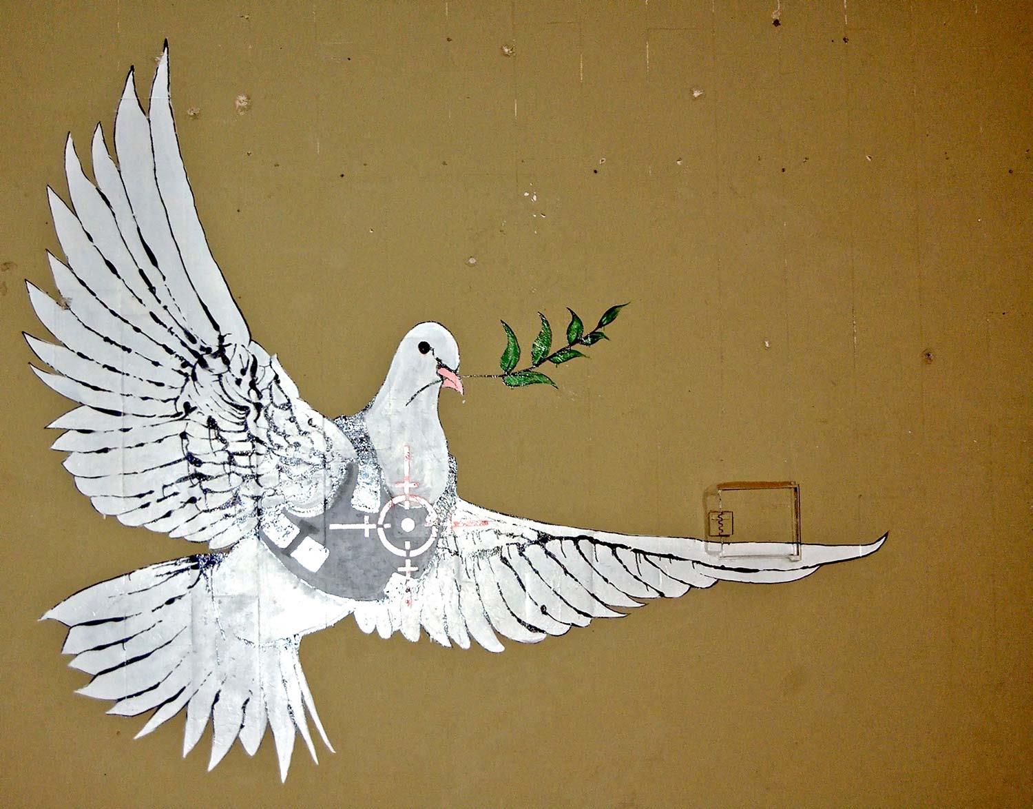 Banksy Peace Dove Art Print