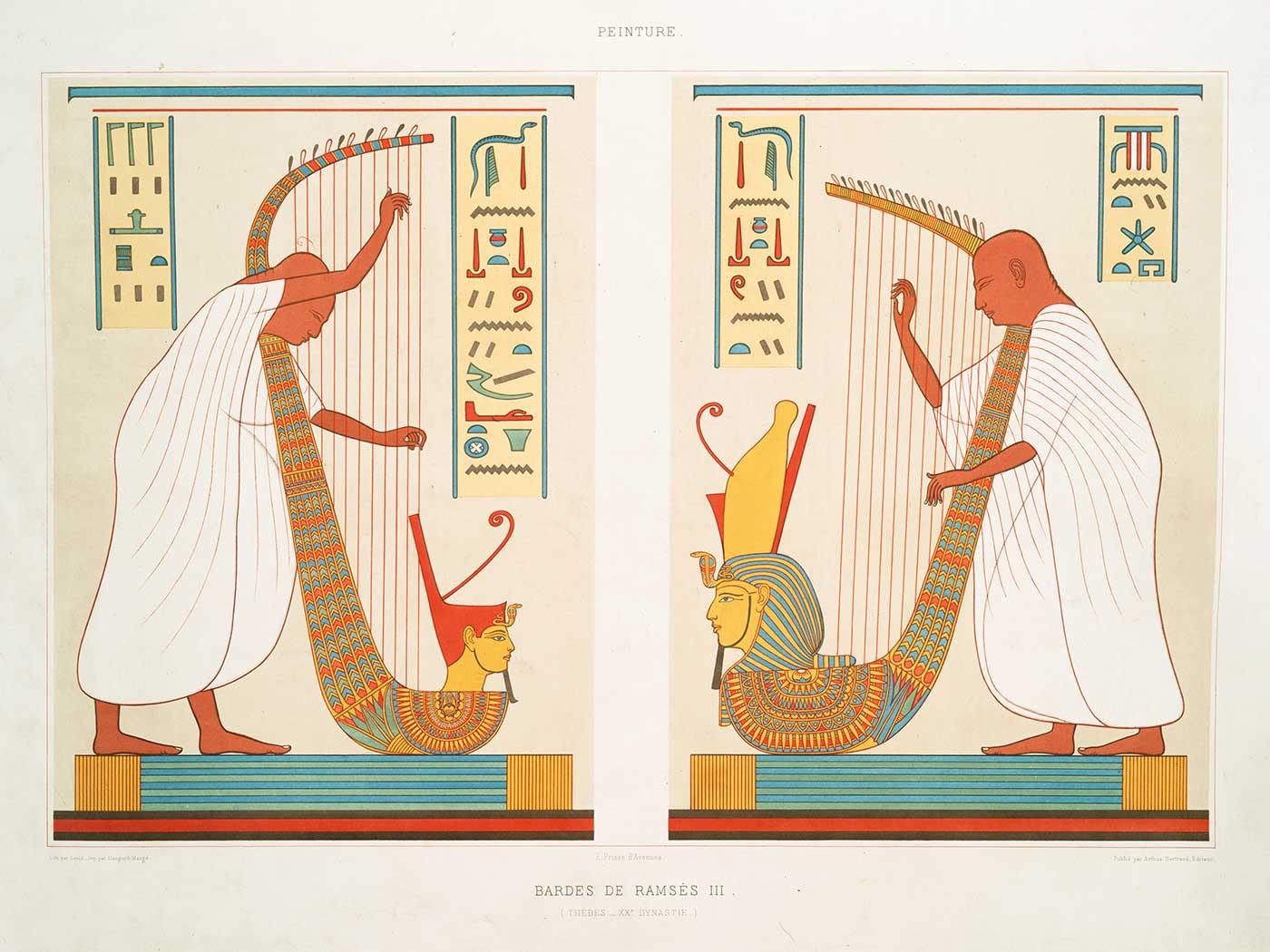 Bardes de Ramsès III by Emile Prisse d'Avennes