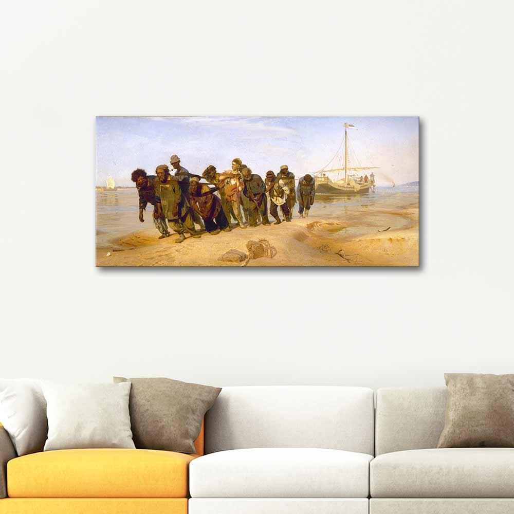 Ilya Repin Volga Kıyısında Taşıyıcılar Kanvas Tablo