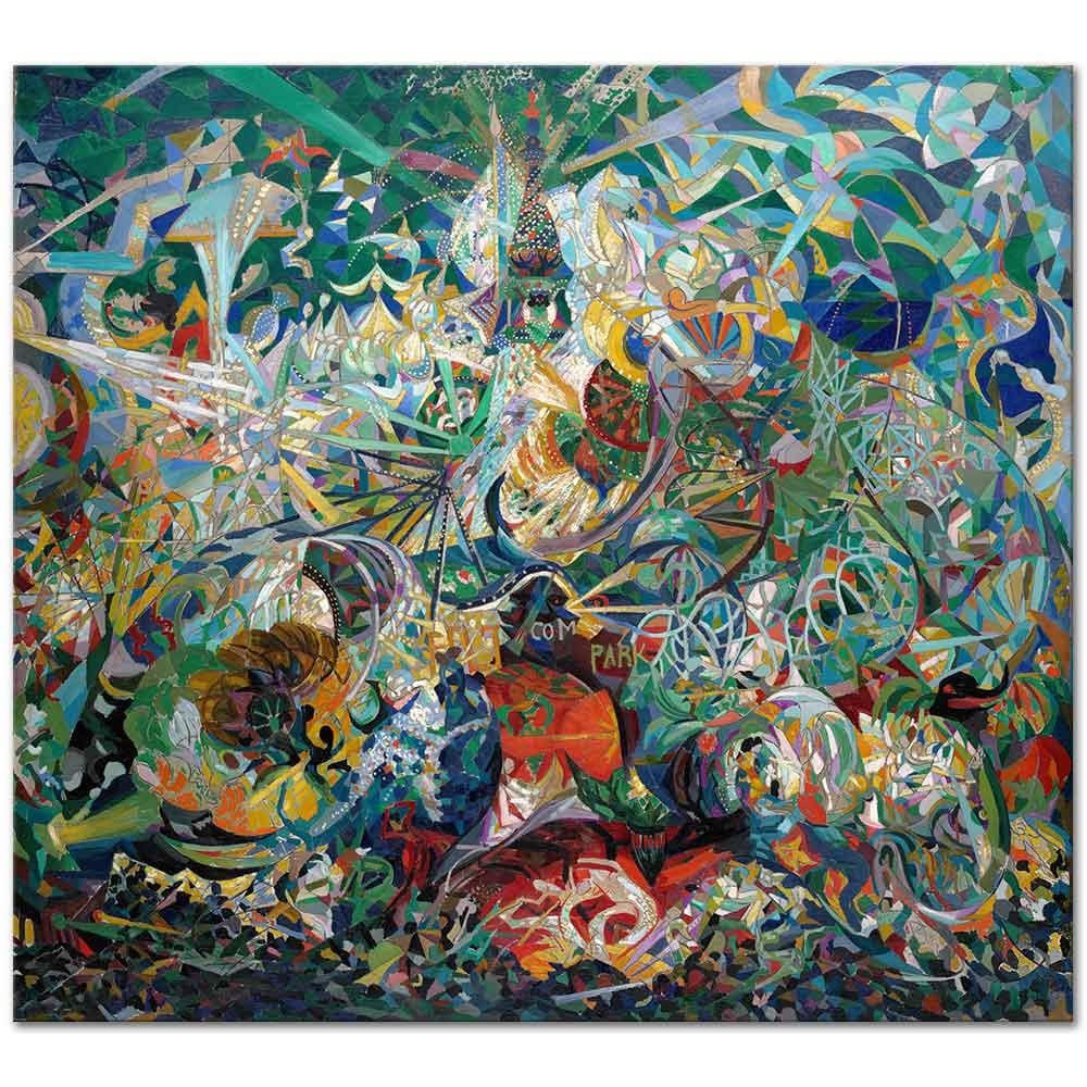 Battle of Lights, Coney Island, Mardi Gras by Joseph Stella