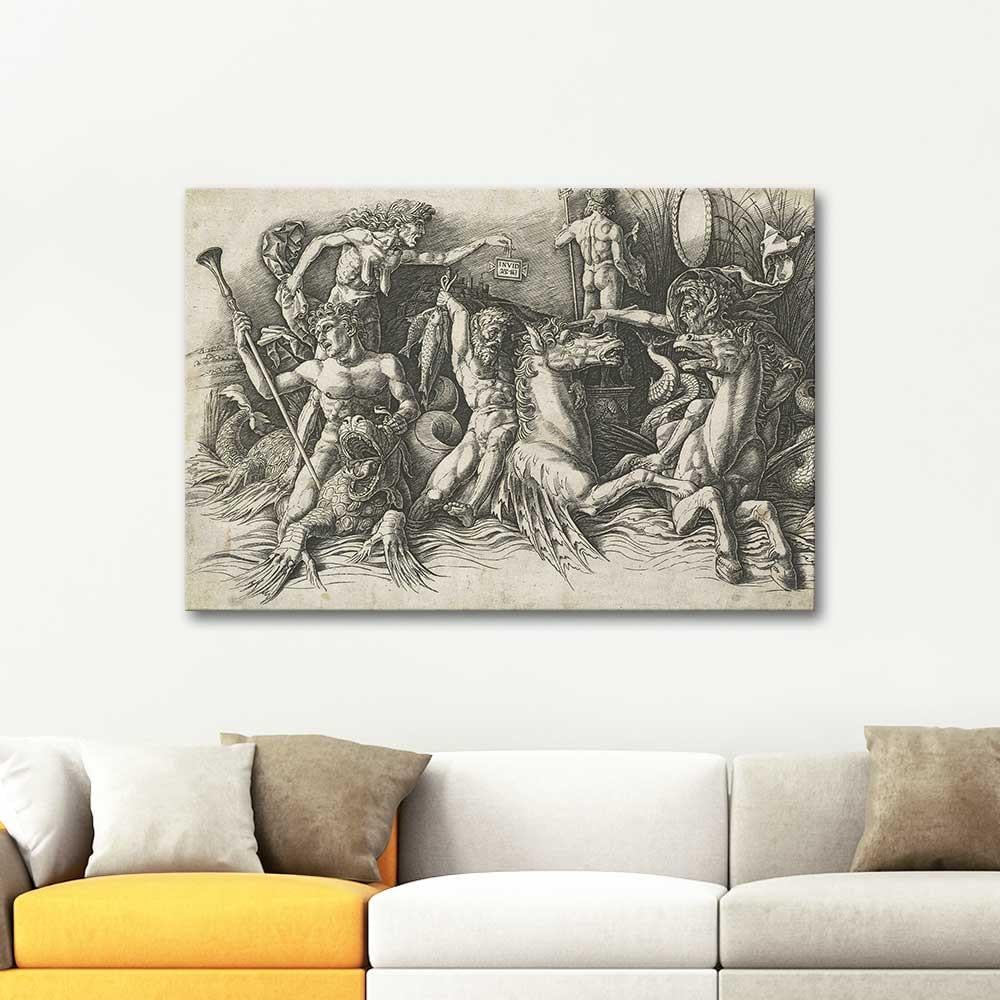 Andrea Mantegna Deniz Tanrılarının Savaşı Kanvas Tablo