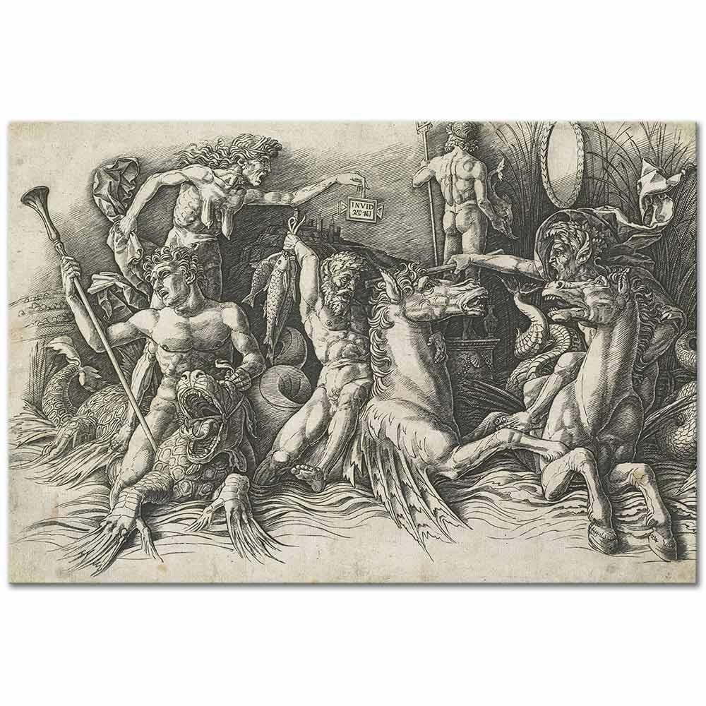 Andrea Mantegna Deniz Tanrılarının Savaşı Kanvas Tablo