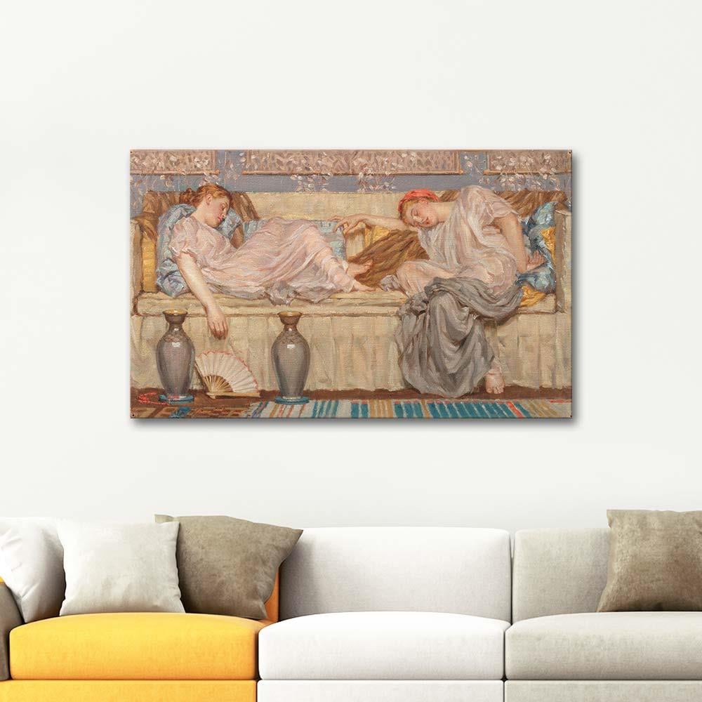 Beads (Study) by Albert Joseph Moore as Art Print