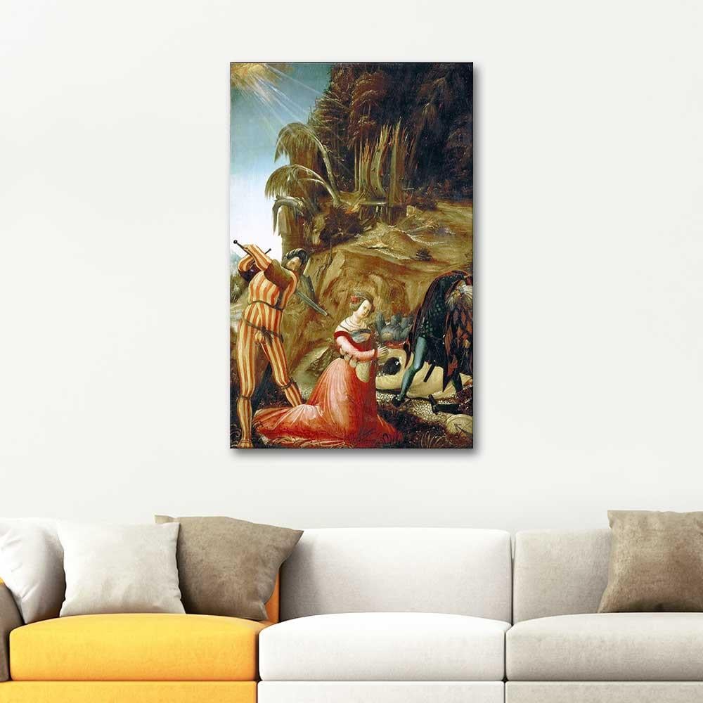 Albrecht Altdorfer Azize Katerina'nın Katli Kanvas Tablo