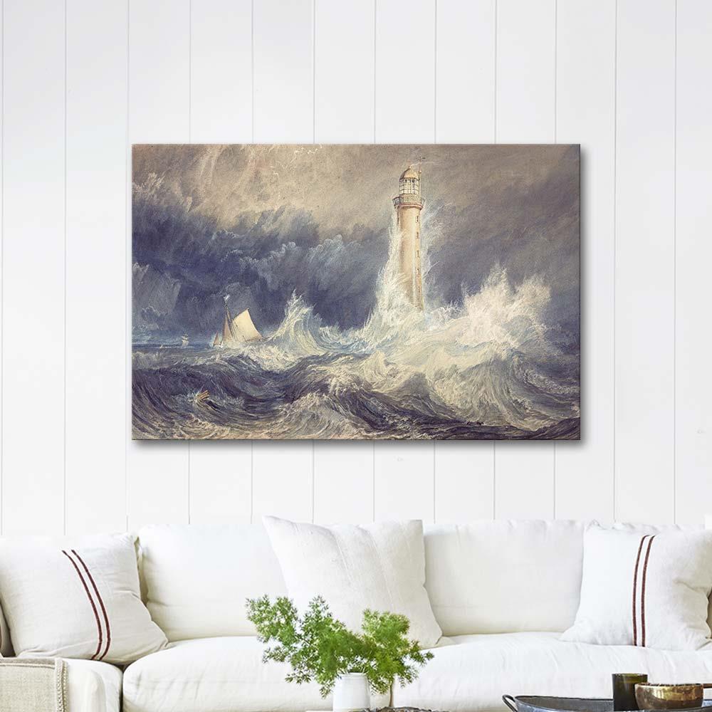Bell Rock Lighthouse by Joseph Mallord William Turner as Art Print