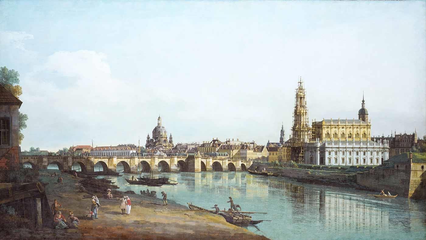 Bernardo Belletto Dresden'e Bakış Kanvas Tablo
