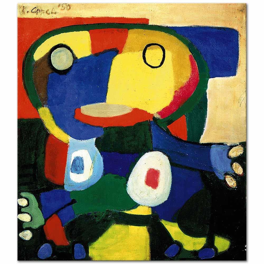 Karel Appel Büyük Şef Kobra Kanvas Tablo