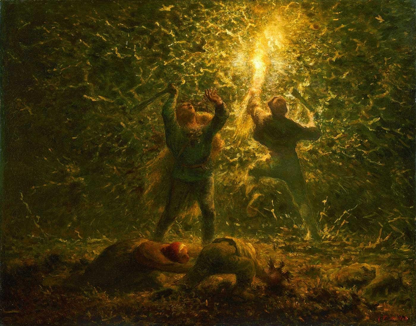 Jean-François Millet Kuş Yuvaları Kanvas Tablo