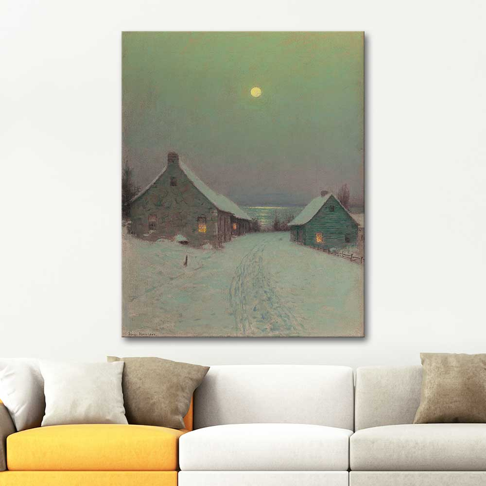 Birge Harrison Noel Akşamı Kanvas Tablo