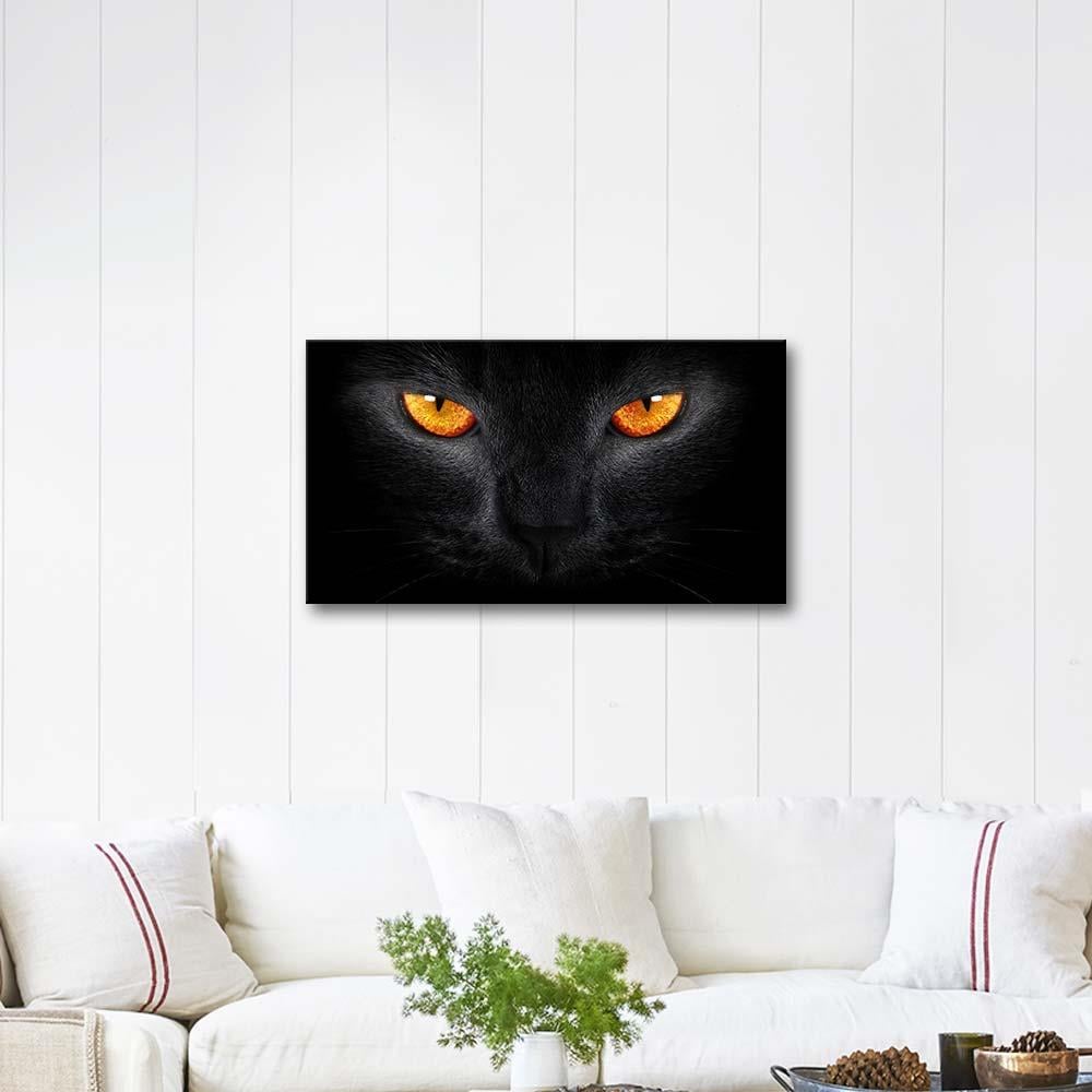 Siyah Kedi Kanvas Tablo