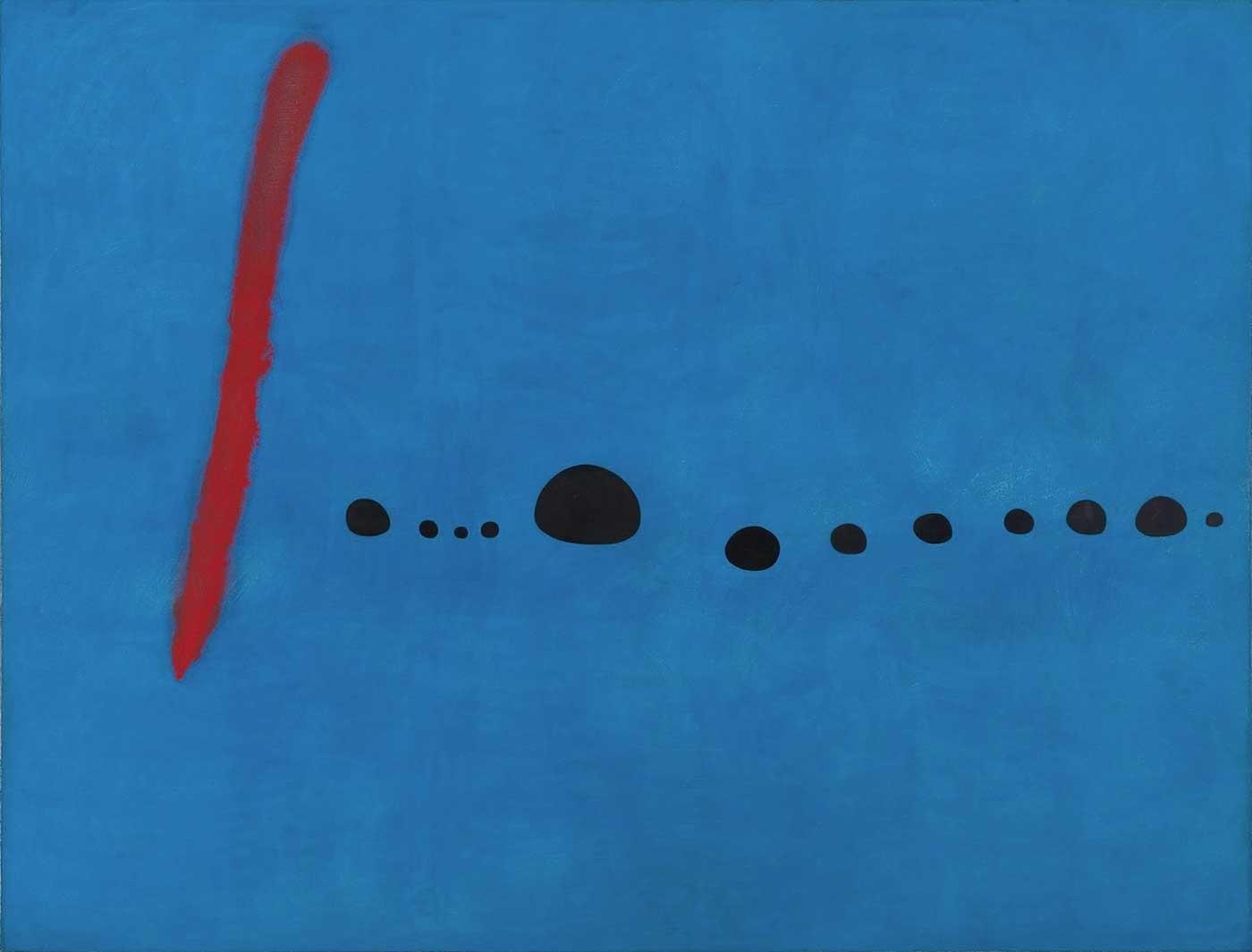 Joan Miro Mavi 02 Kanvas Tablo