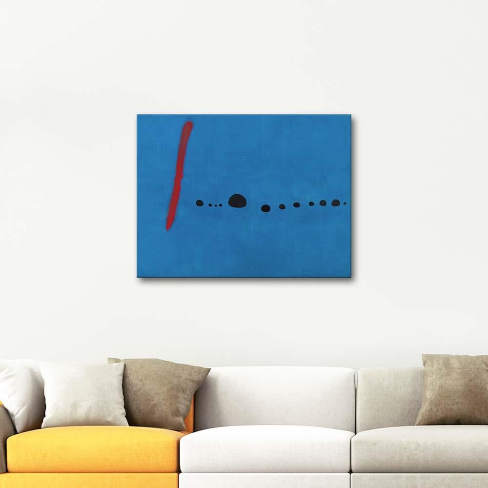 Joan Miro Mavi 02 Kanvas Tablo