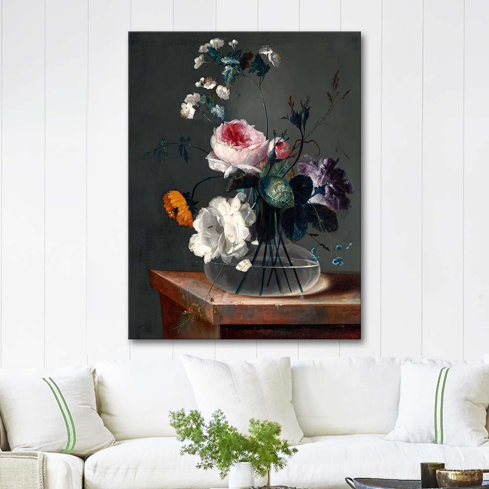 Blumenstillleben by Johann Baptist Drechsler as Art Print