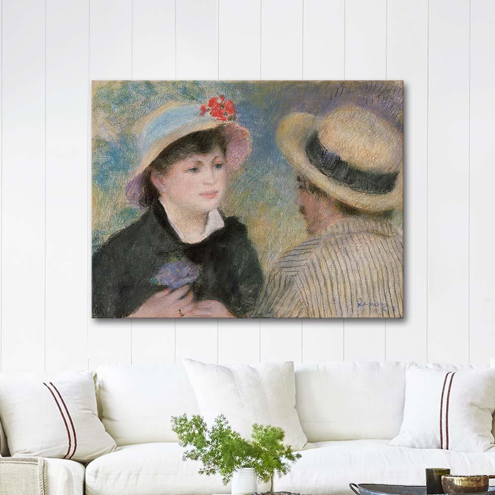 Pierre Auguste Renoir Kayıktaki Çift Kanvas Tablo
