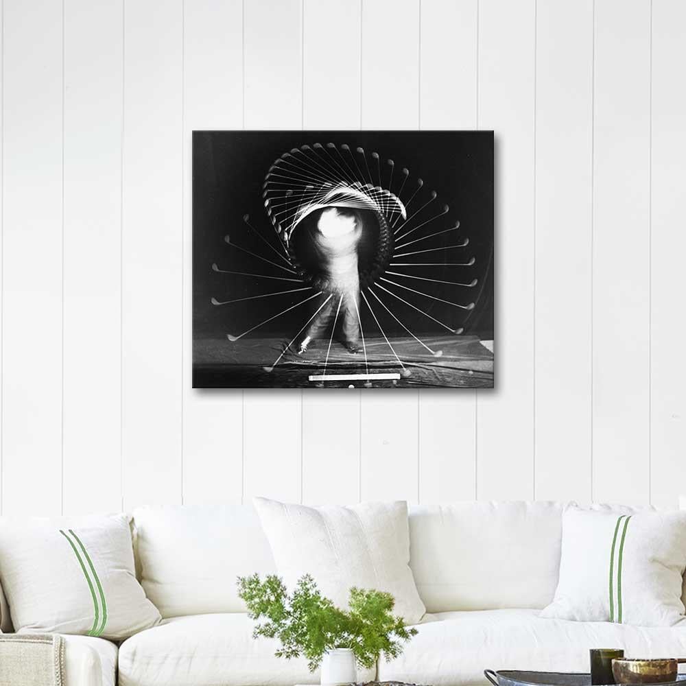 Harold Eugene Edgerton Boby Jones Golf Sopası ile Kanvas Tablo