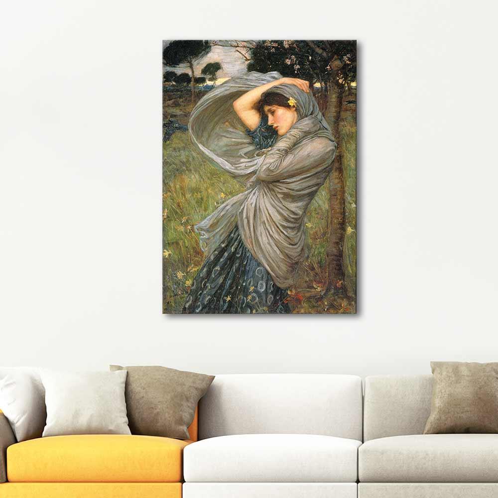 John William Waterhouse Boreas Kanvas Tablo