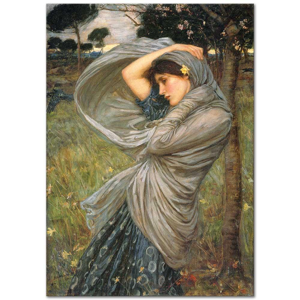 John William Waterhouse Boreas Kanvas Tablo