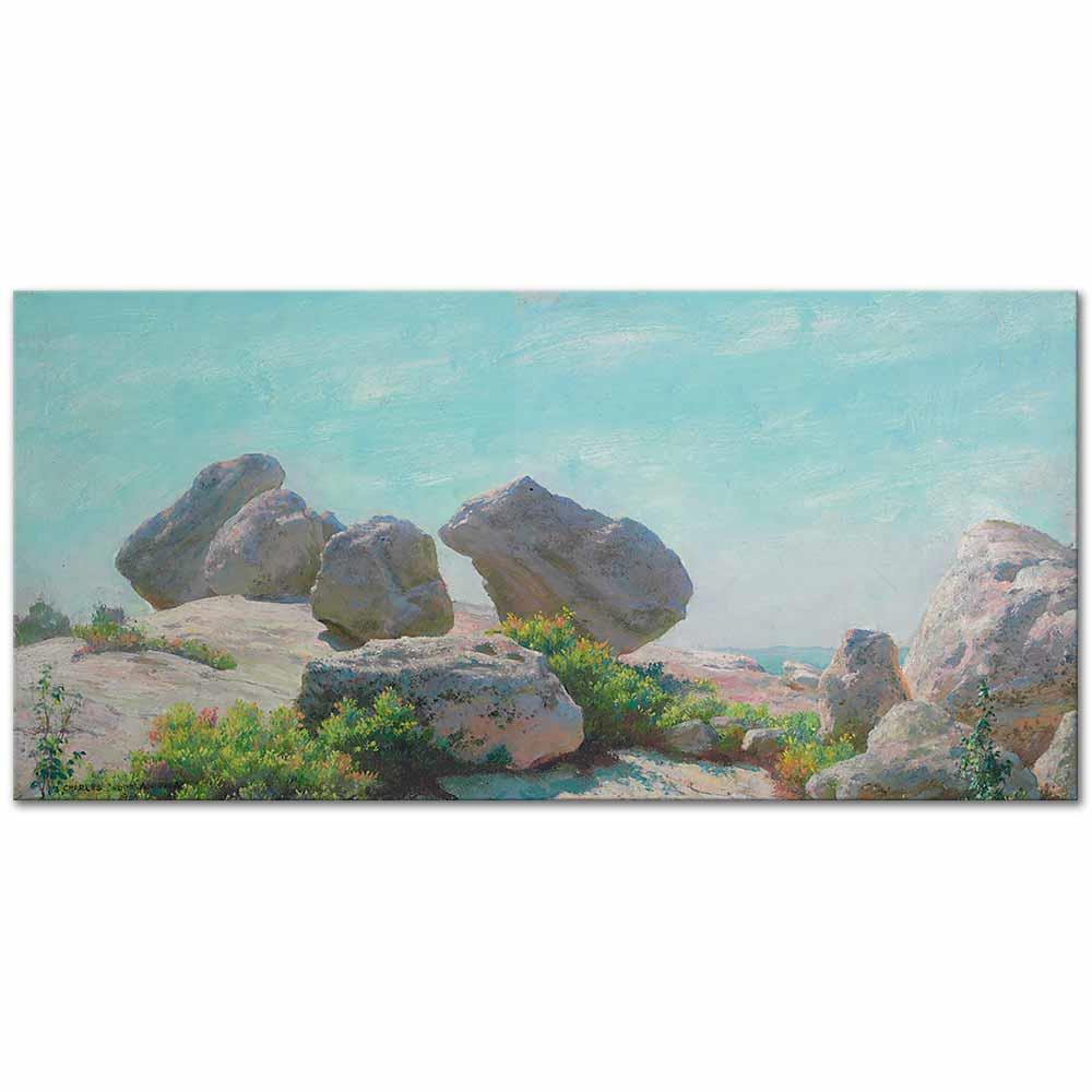 Boulders on Bear Cliff by Charles Courtney Curran as Art Print