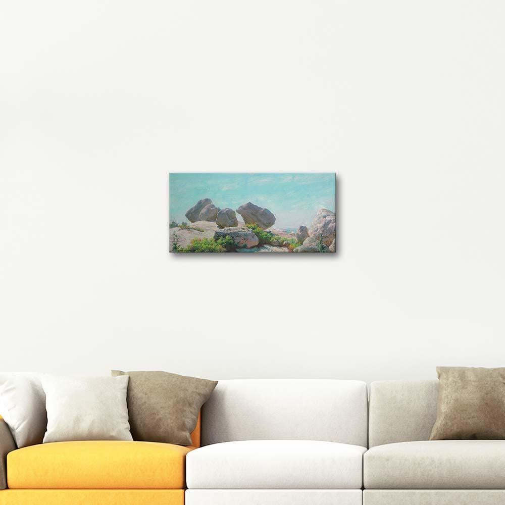 Boulders on Bear Cliff by Charles Courtney Curran as Art Print