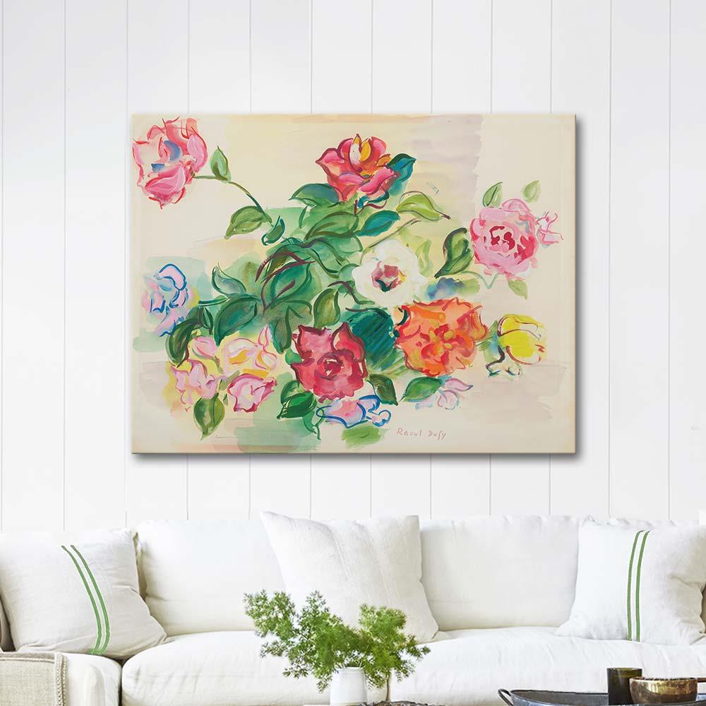 Raoul Dufy Gül Buketi Kanvas Tablo