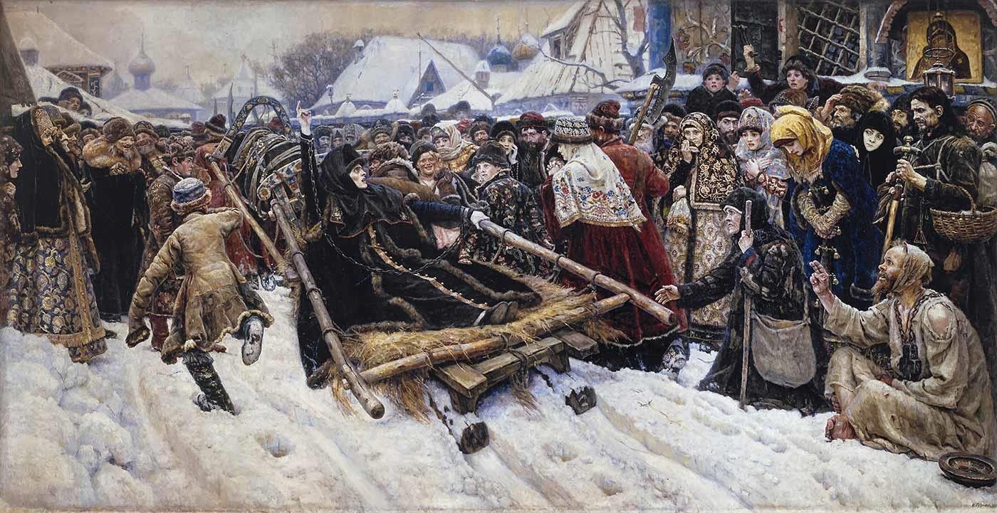 Boyarina Morozova by Vasily Surikov