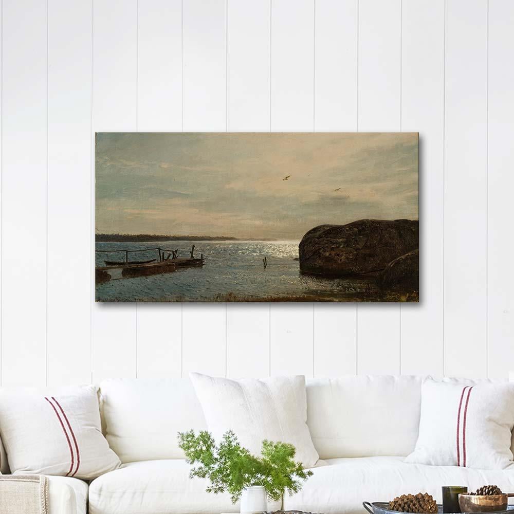 Brygge Hvaler by Amaldus Nielsen as Art Print