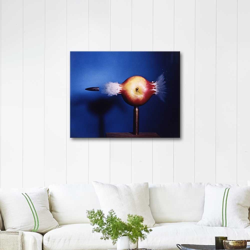 Bullet Through Apple by Harold Eugene Edgerton as Art Print