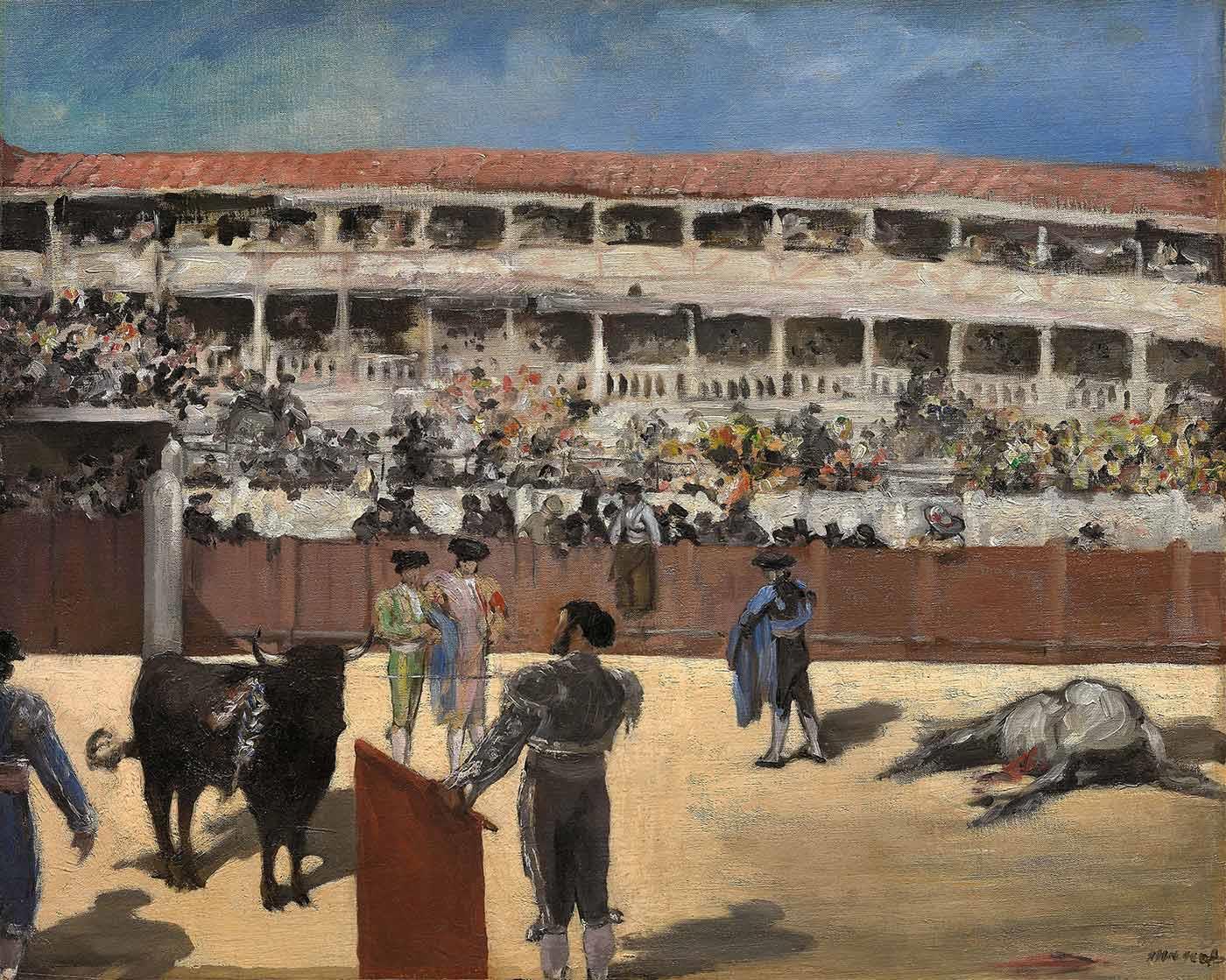 Edouard Manet Boğa Güreşi Kanvas Tablo