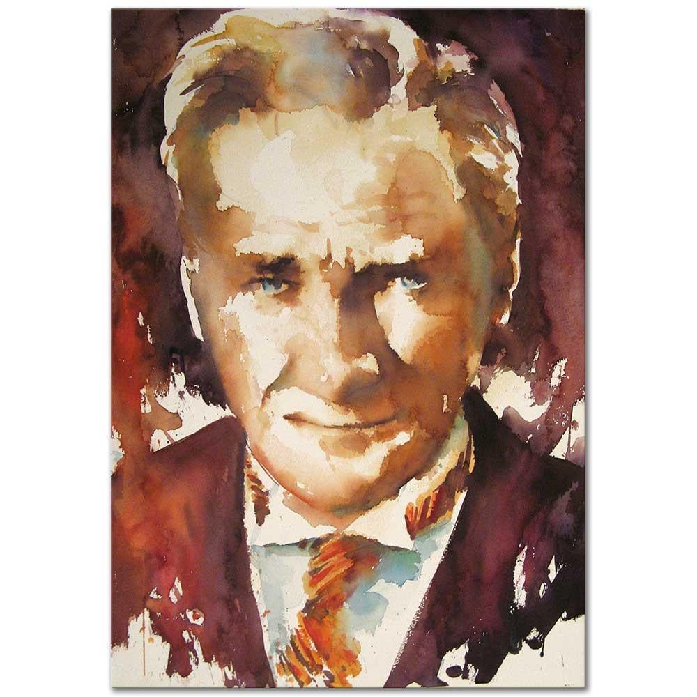 Burhan Özer Atatürk Kanvas Tablo