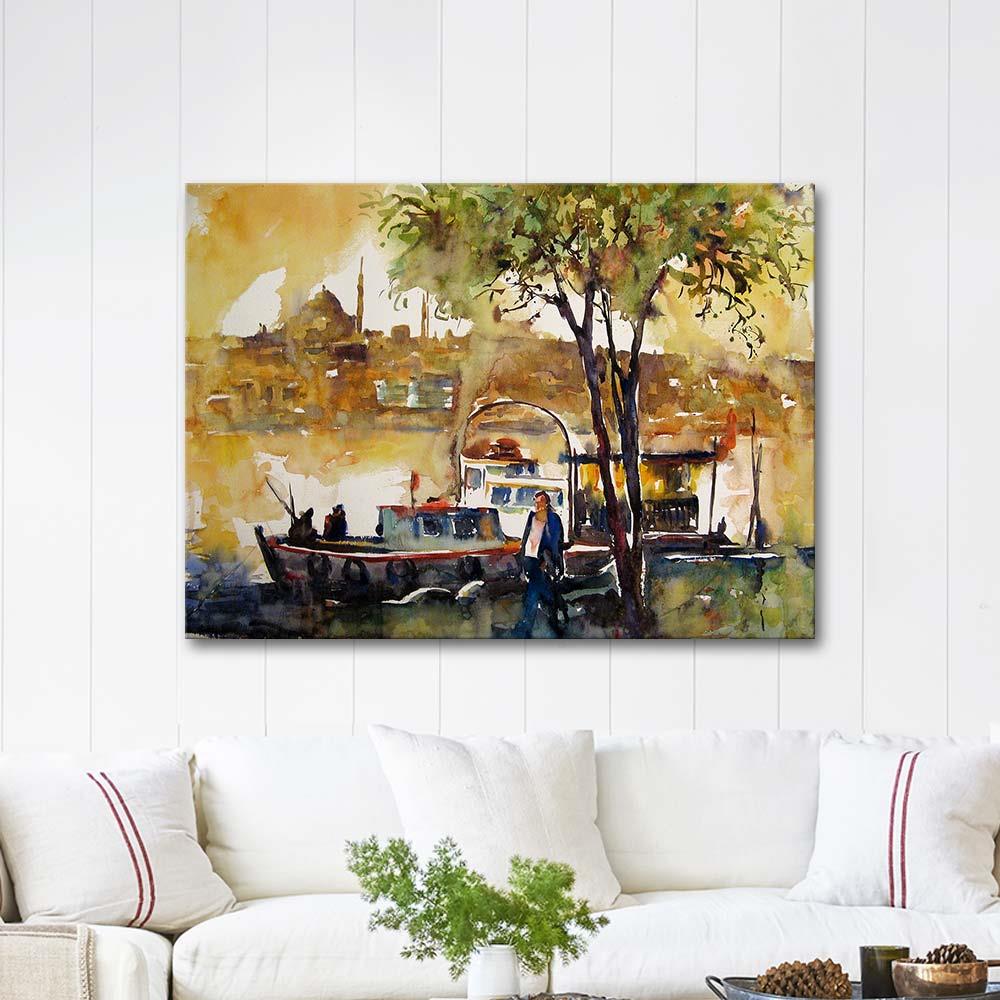Burhan Özer By the Golden Horn Art Print