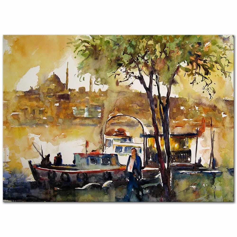 Burhan Özer By the Golden Horn Art Print