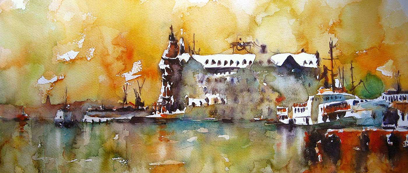 Burhan Özer Haydarpaşa Station Istanbul Art Print