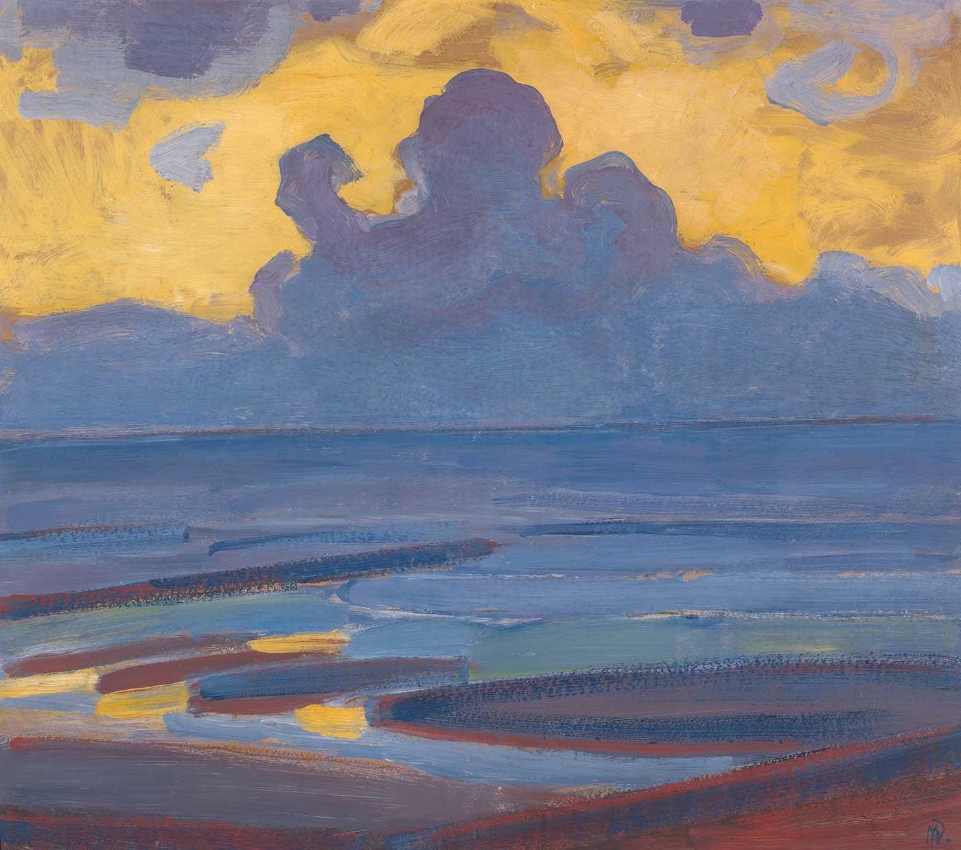 Piet Mondrian Deniz Kanvas Tablo