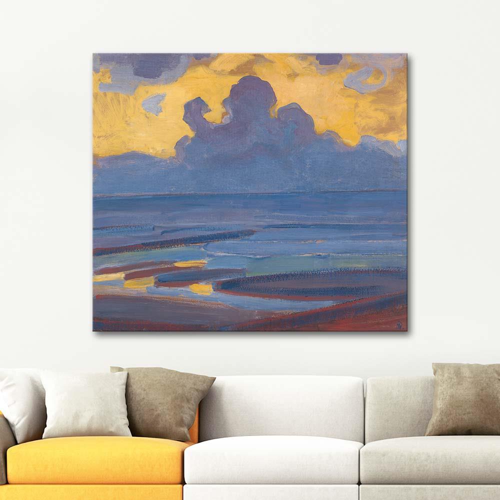 Piet Mondrian Deniz Kanvas Tablo