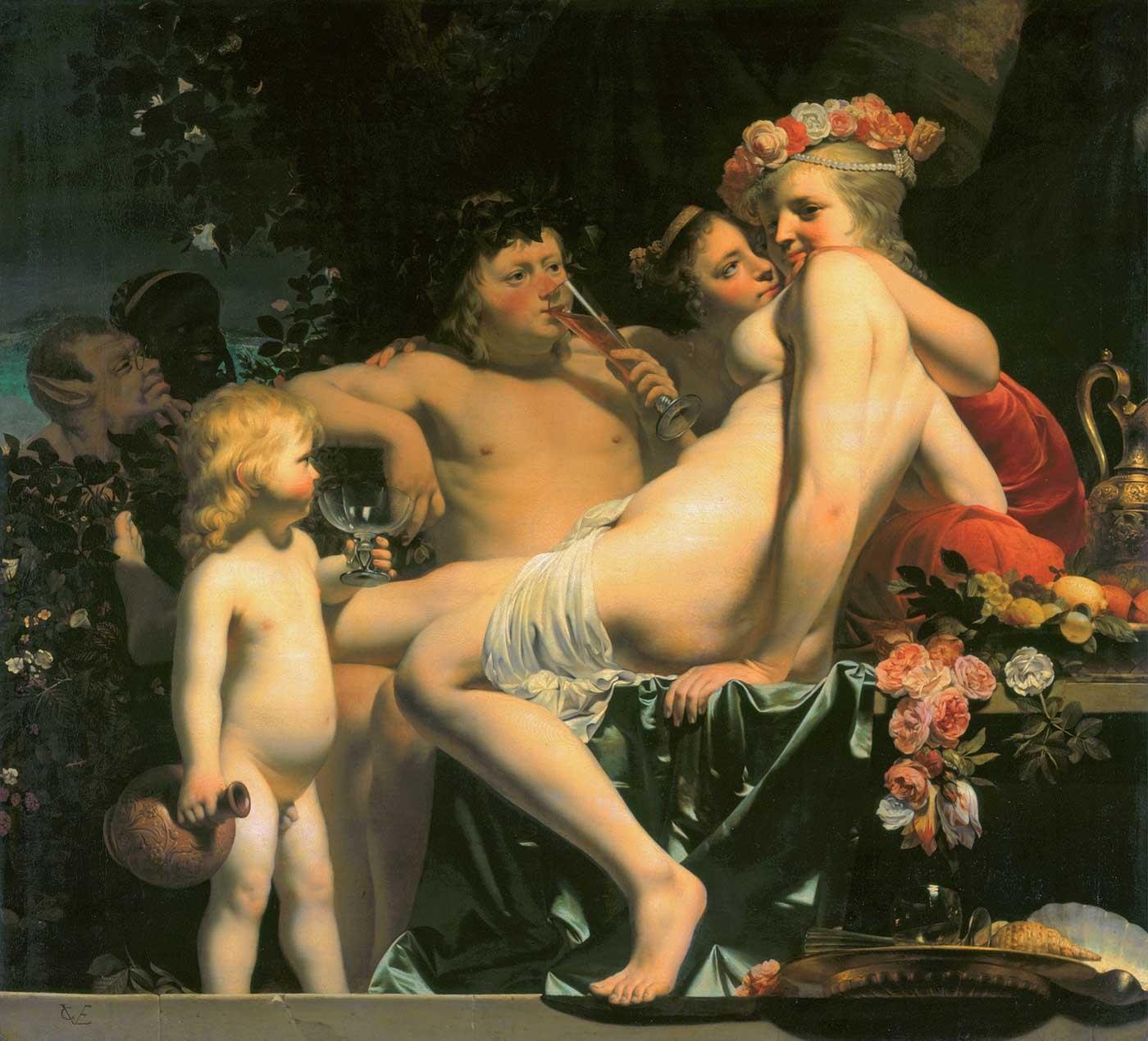 Caesar van Everdingen Bacchus ve Ariadne Kanvas Tablo