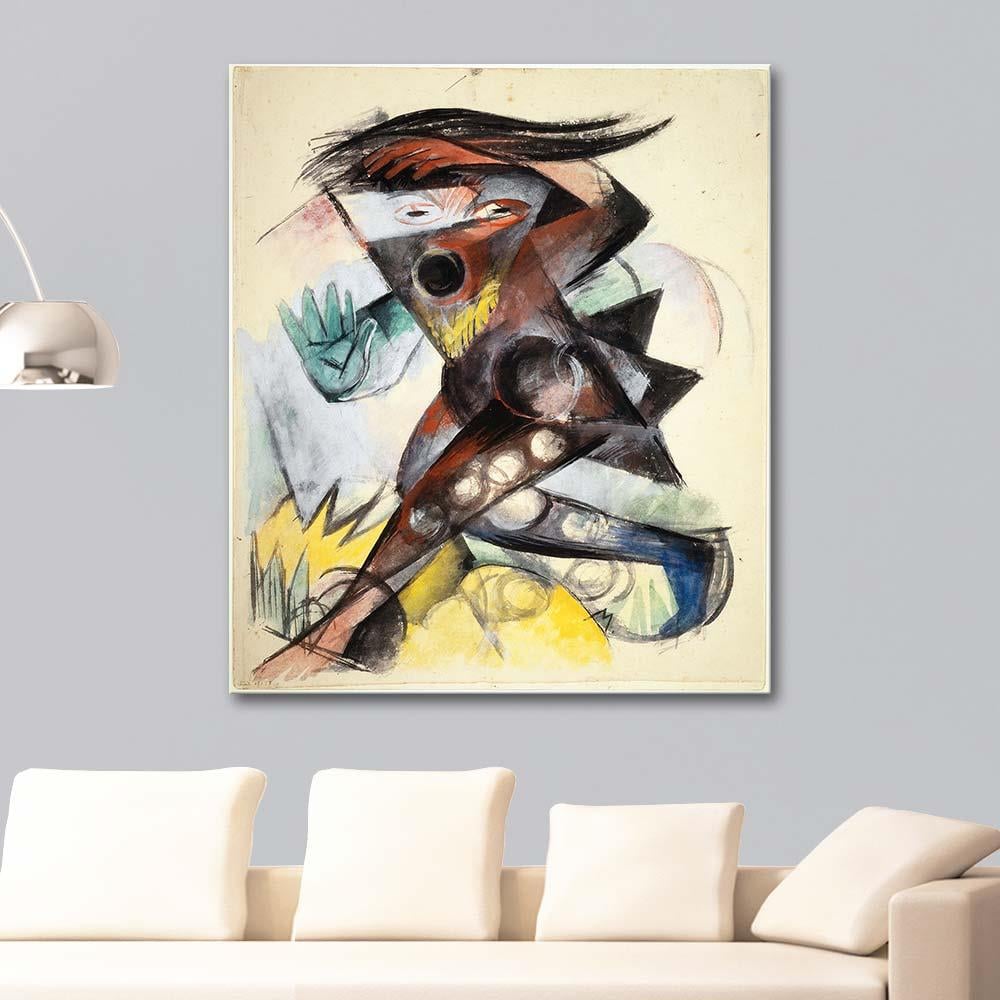 Franz Marc Caliban Shakespeare'in Fırtına Eserinden Kanvas Tablo