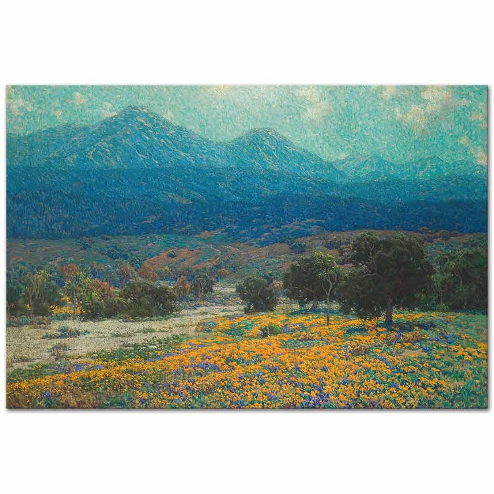 California Poppy Field by Granville Redmond as Art Print