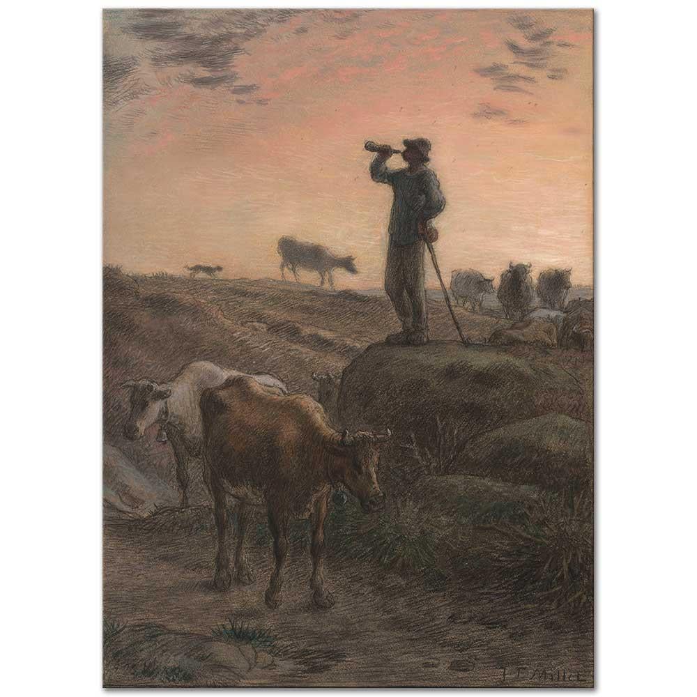 Jean-François Millet Eve Dönüş Çağrısı Kanvas Tablo