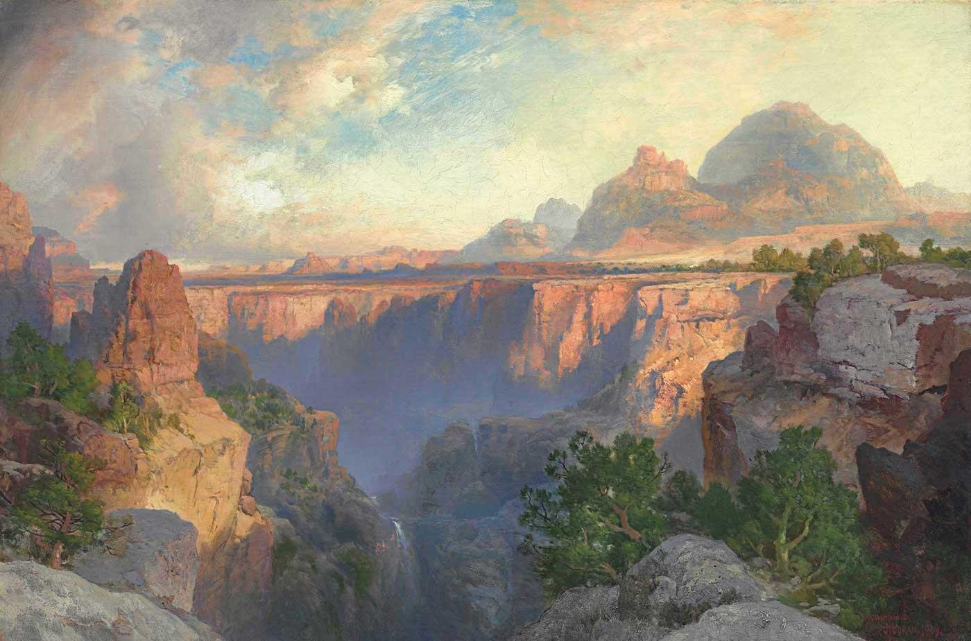 Canyon of the Virgin River by Thomas Moran as Art Print