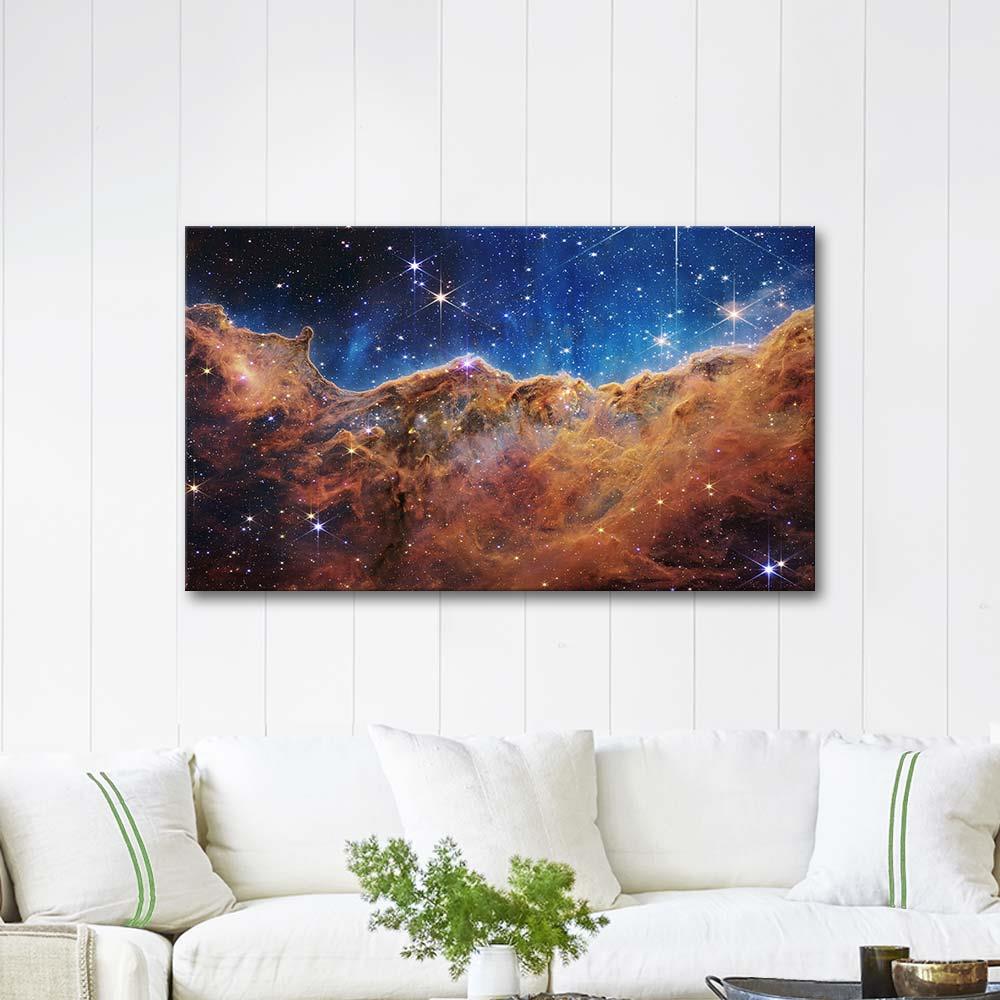 James Webb Teleskobundan Carina Nebulası Kanvas Tablo