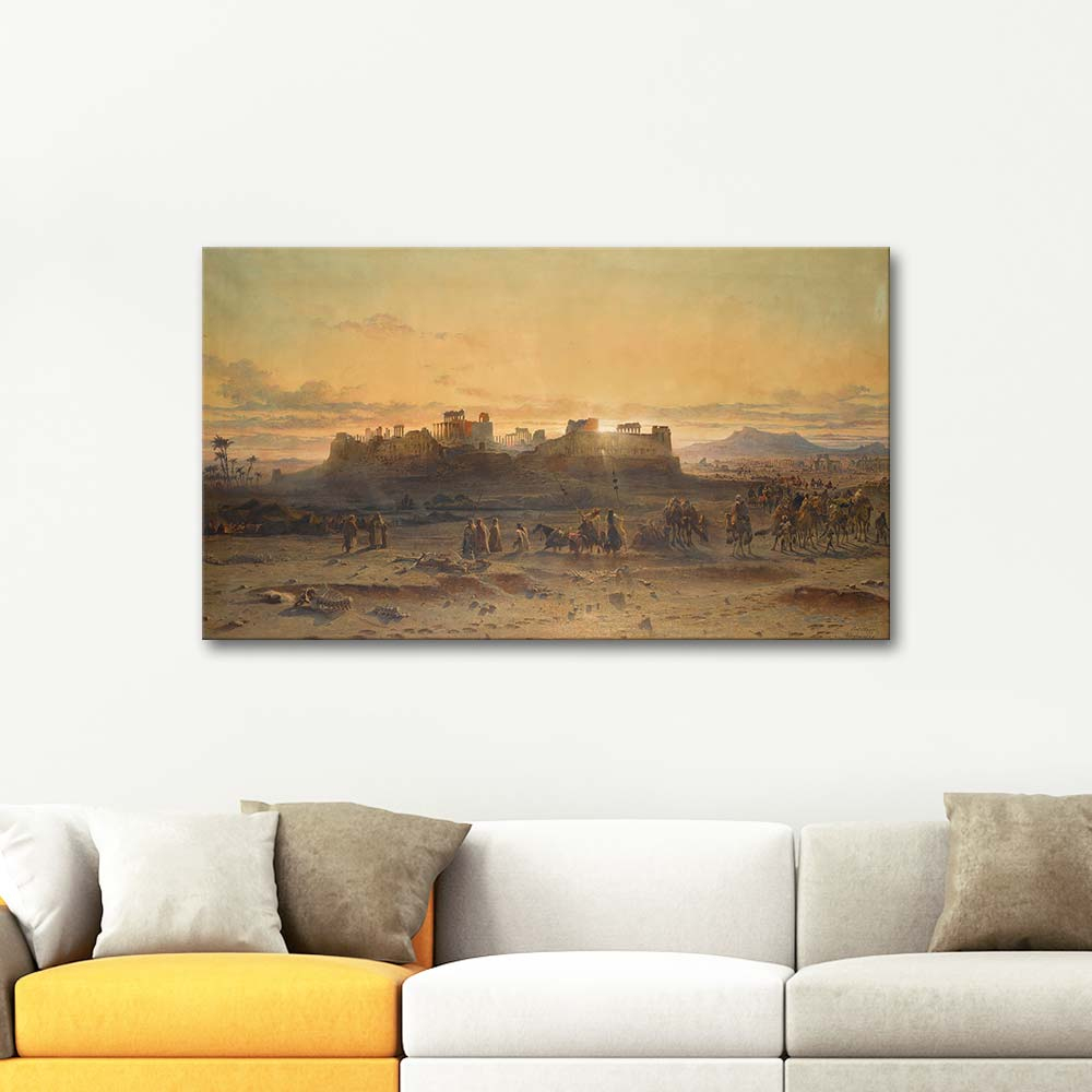 Carl Haag The Ruins Of The Temple Of The Sun Palmyra Art Print