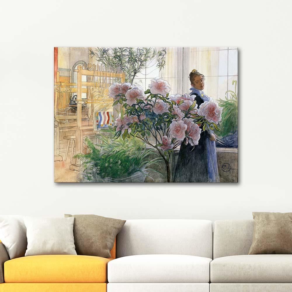 Carl Larsson Azaleas Art Print