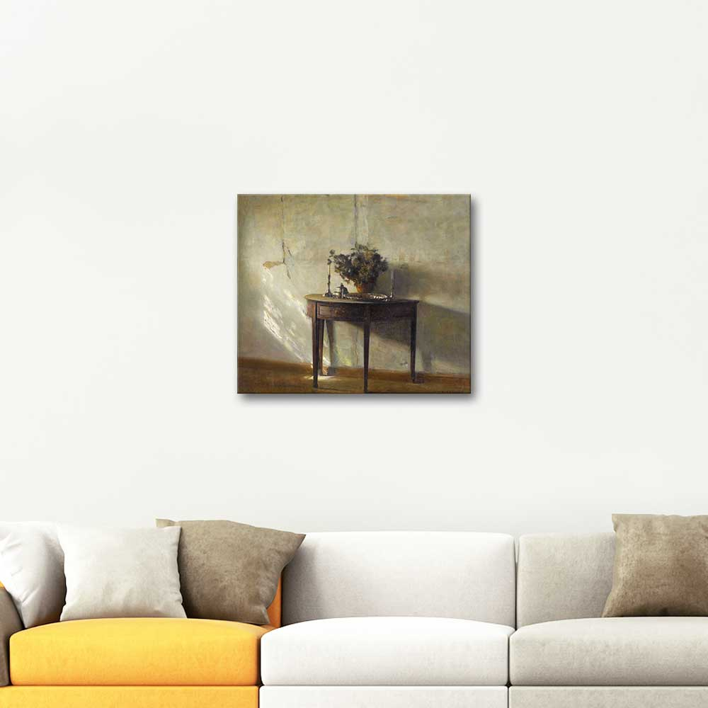 Carl Vilhelm Holsoe A Sunlite Interior Art Print