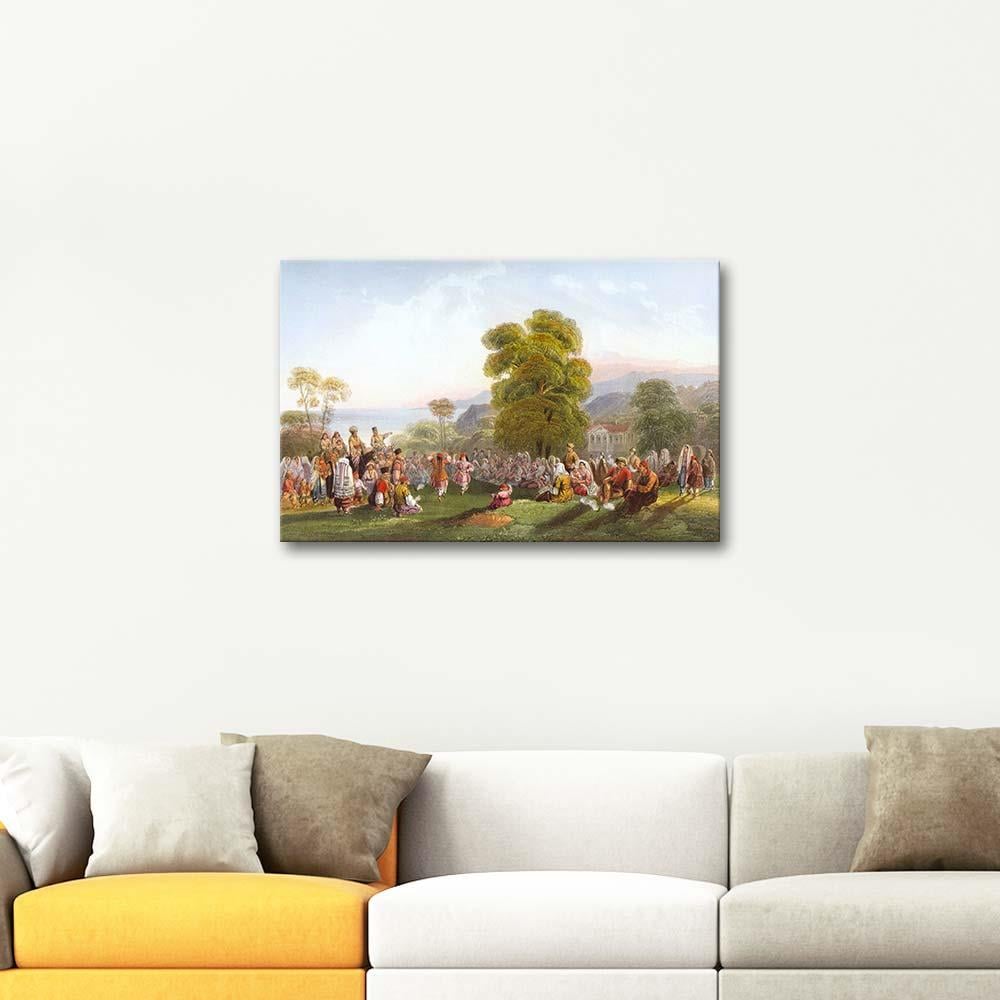 Carlo Bossoli Dance of Tatars Art Print