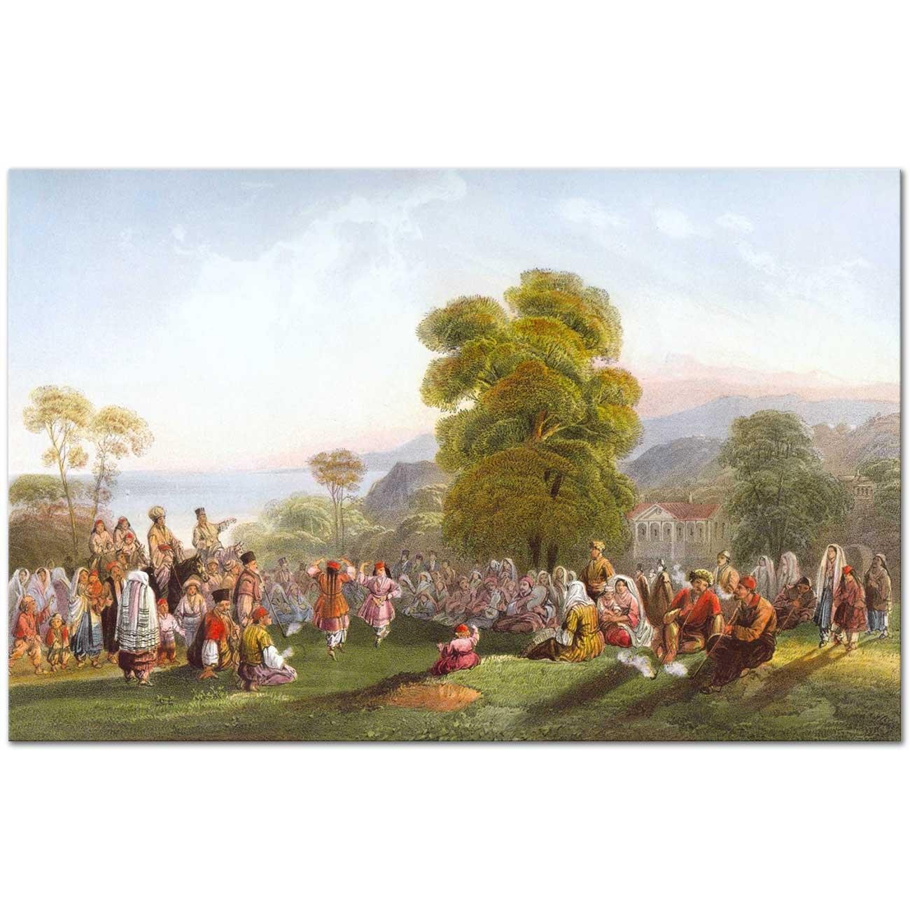 Dance of Tatars by Carlo Bossoli