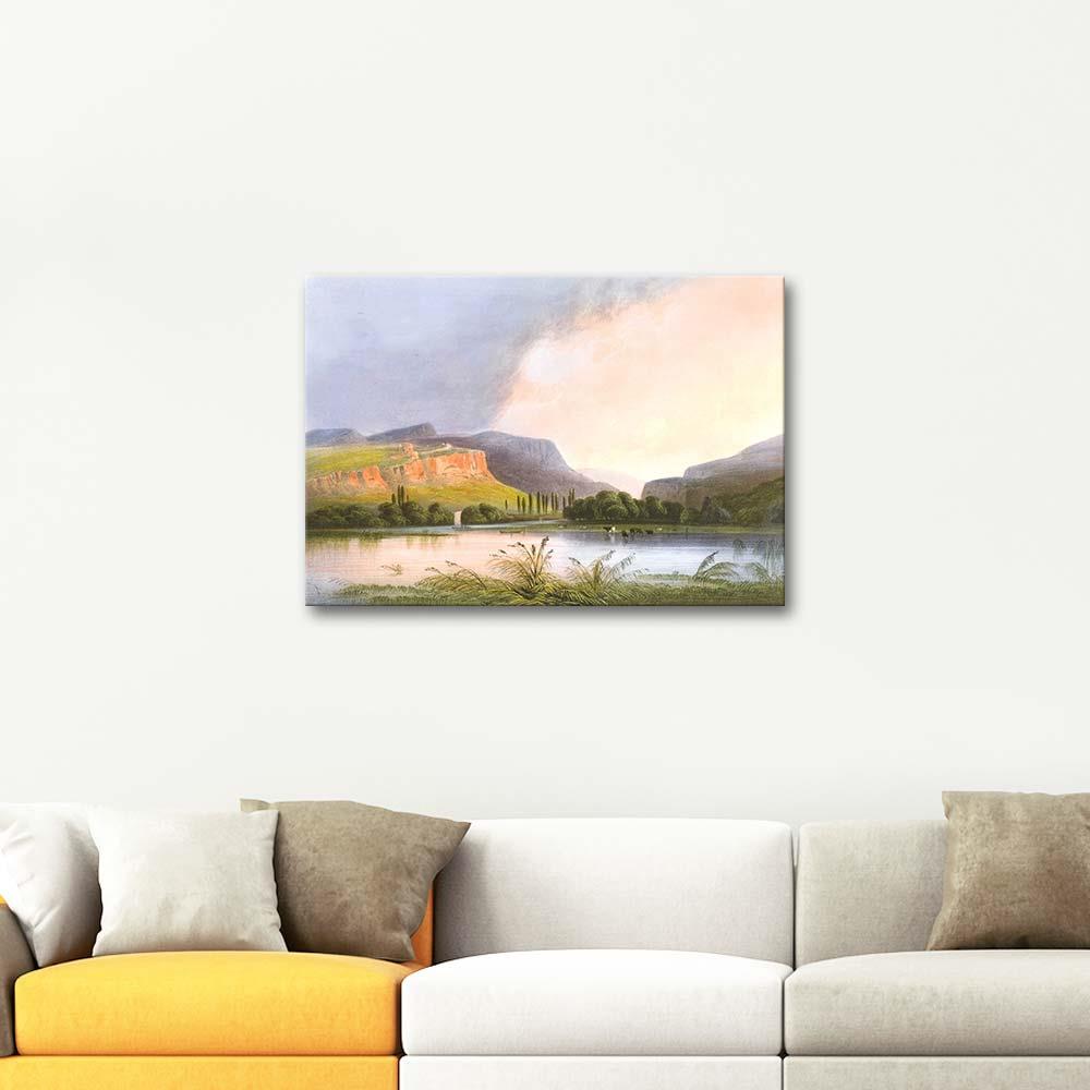 Carlo Bossoli Mouth of the Chernaya River Art Print