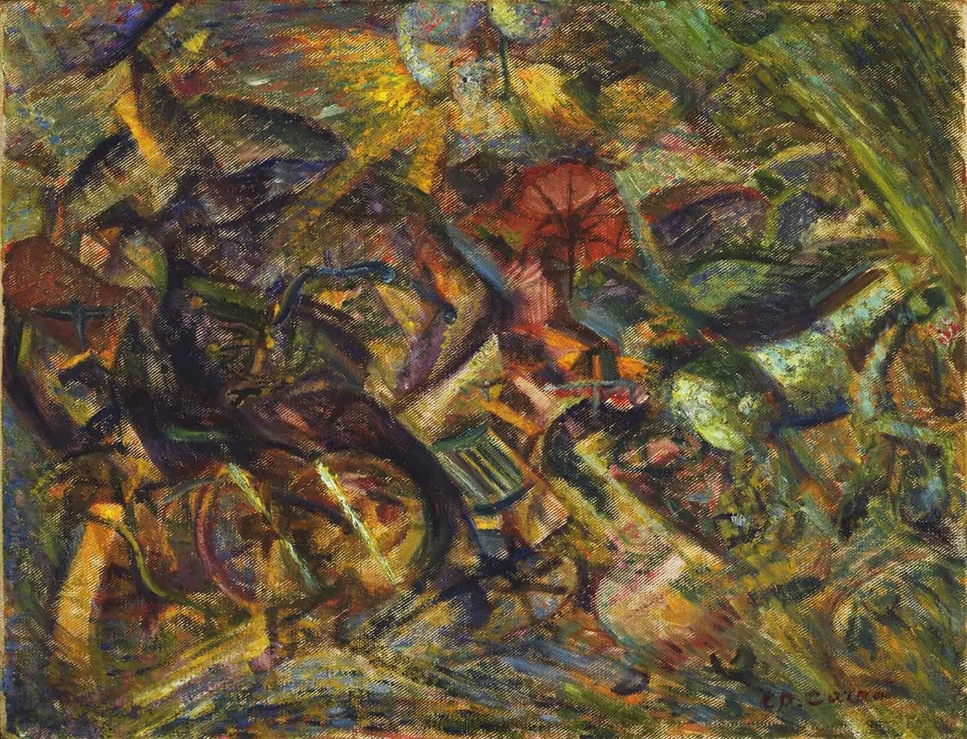 Carlo Carra Taksi Sarsıntısı Kanvas Tablo