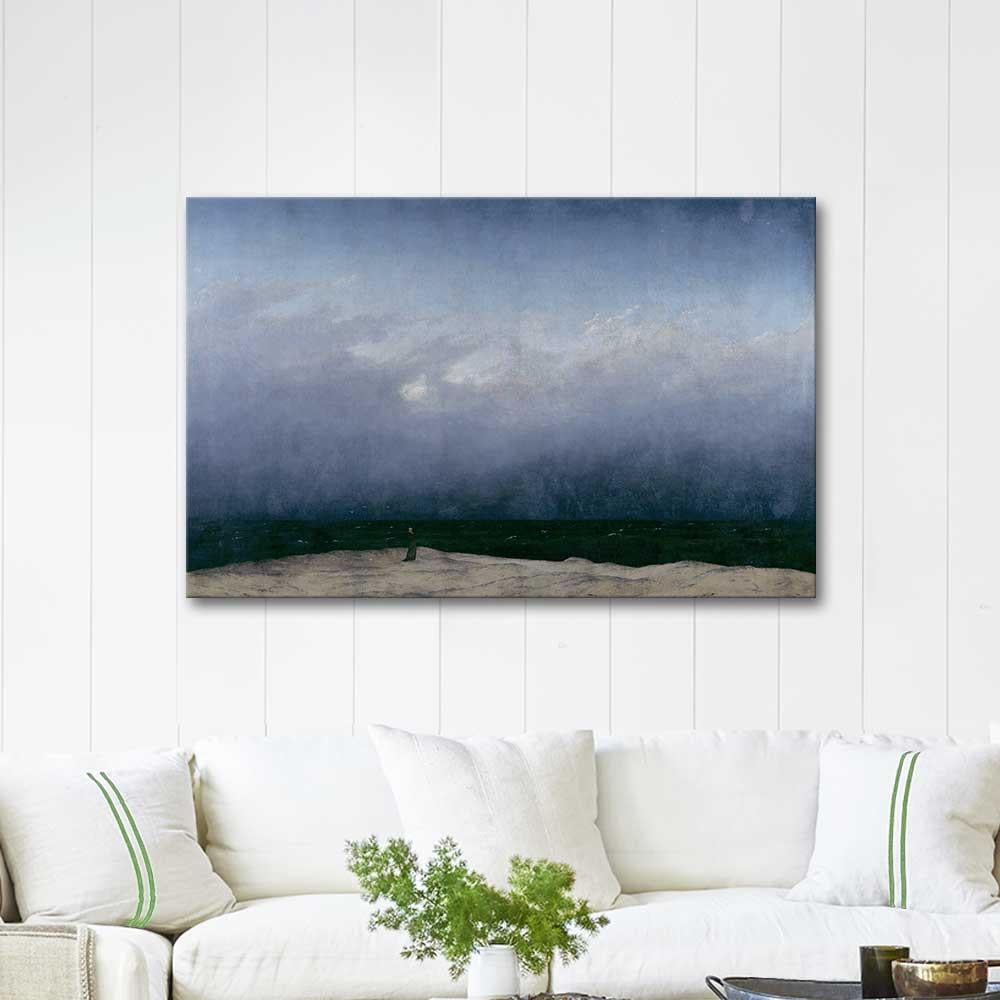 Caspar David Friedrich Deniz ve Keşiş Kanvas Tablo